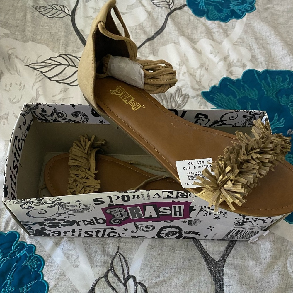 Tie up sandals brand new